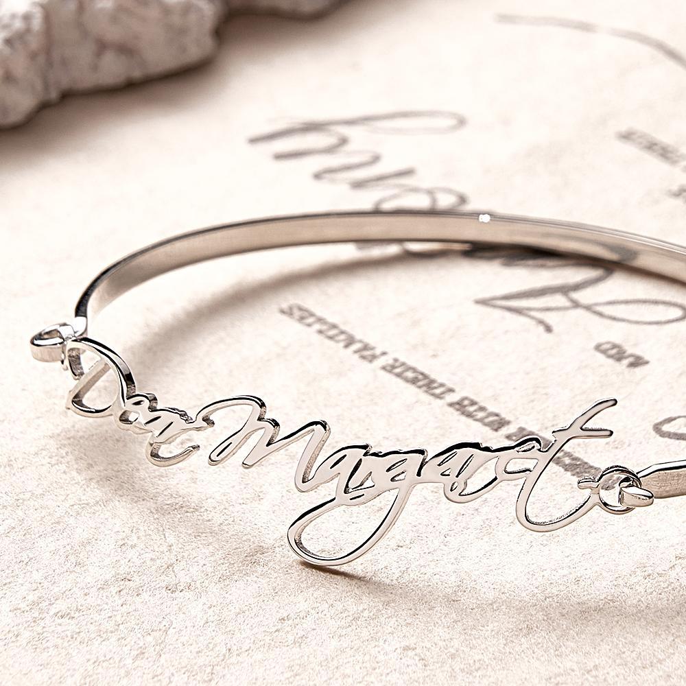 Bracciale Con Nome Personalizzato, Braccialetto Commemorativo Regolabile, Regalo Per Le Donne - soufeelit