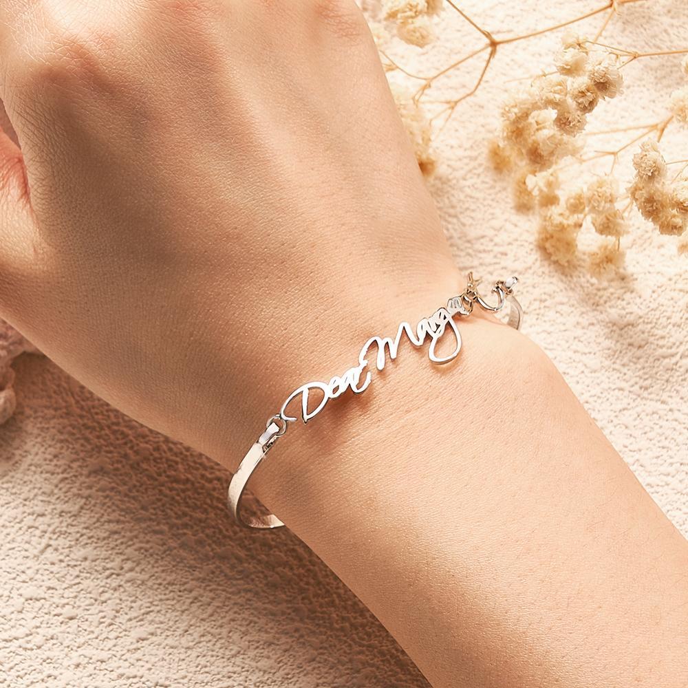 Bracciale Con Nome Personalizzato, Braccialetto Commemorativo Regolabile, Regalo Per Le Donne - soufeelit