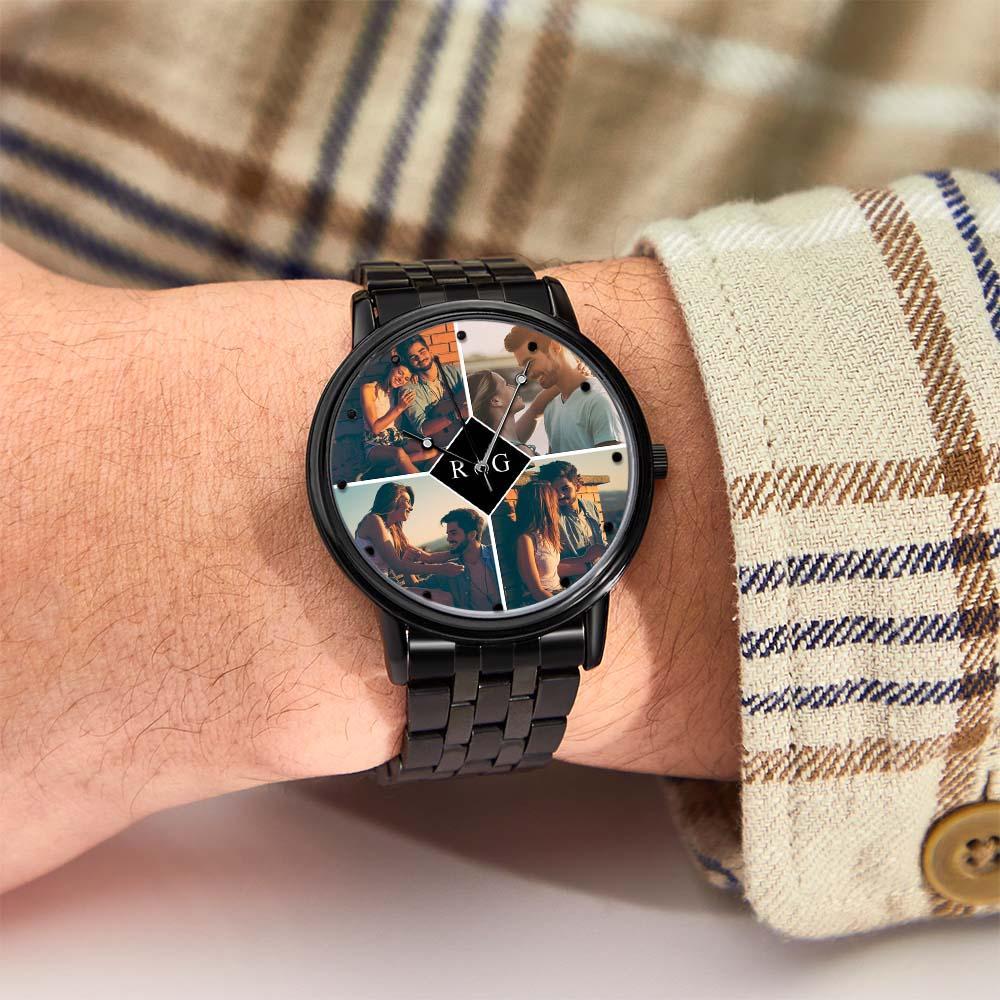 Orologio Fotografico Personalizzato Da Uomo Orologio Personalizzato Con Foto Incisa Per San Valentino Al Fidanzato - soufeelit