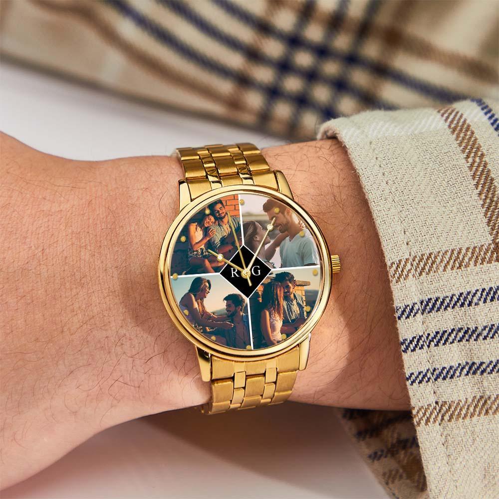 Orologio Fotografico Personalizzato Da Uomo Orologio Personalizzato Con Foto Incisa Per San Valentino Al Fidanzato - soufeelit