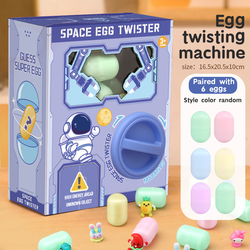 Macchina Per Torcere Le Uova In Stile Casuale Fai-da-te Gashapon Abbinato A 6 Uova Di Giocattoli Scatola Cieca A Sorpresa Regali Di Natale Per Bambini - soufeelit