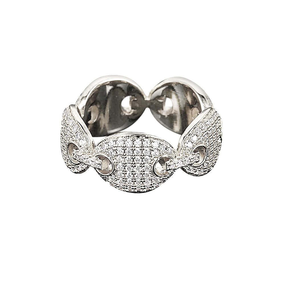 Anello Hip Hop Anello Alla Moda Con Chicco Di Caffè Con Zirconi Regali Per Uomo - soufeelit