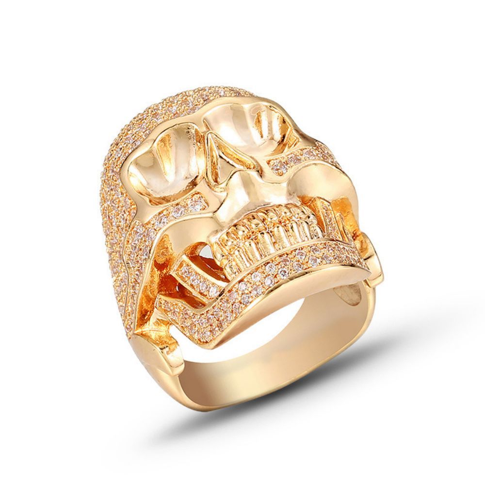 Anello Teschio Hip-hop Anello Punk Retrò Regali Di Gioielli Popolari Per Gli Uomini - soufeelit