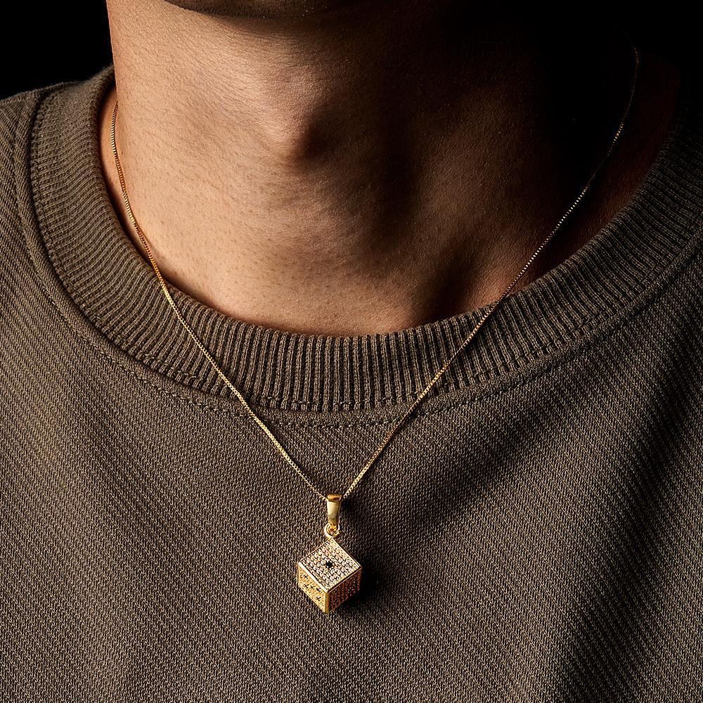 Collana Hip Hop Regali Di Gioielli Alla Moda Con Collana Di Zirconi Per Uomo - soufeelit