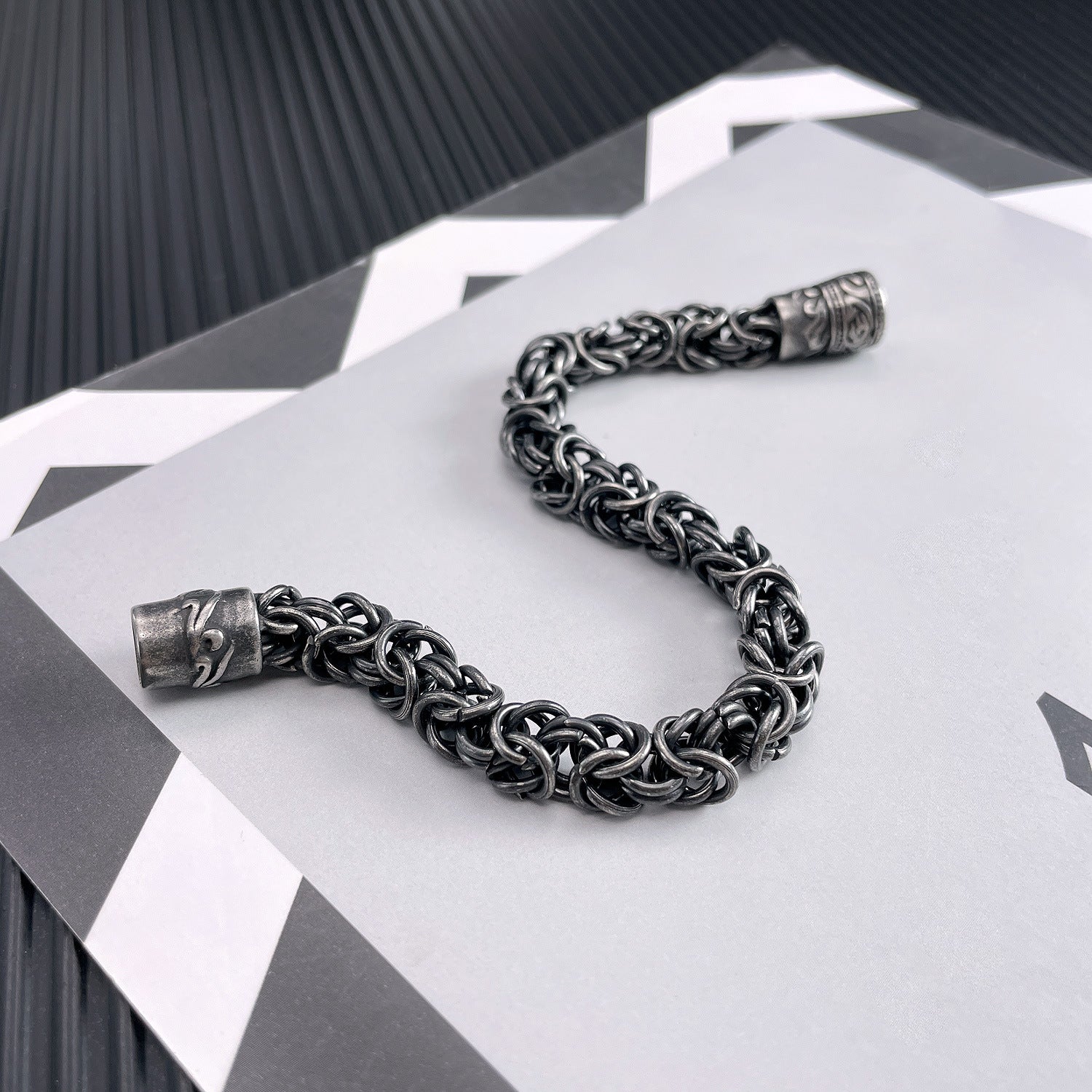 Gioielli Con Fibbia Magnetica Stile Moda Braccialetto Da Uomo Hip-hop - soufeelit
