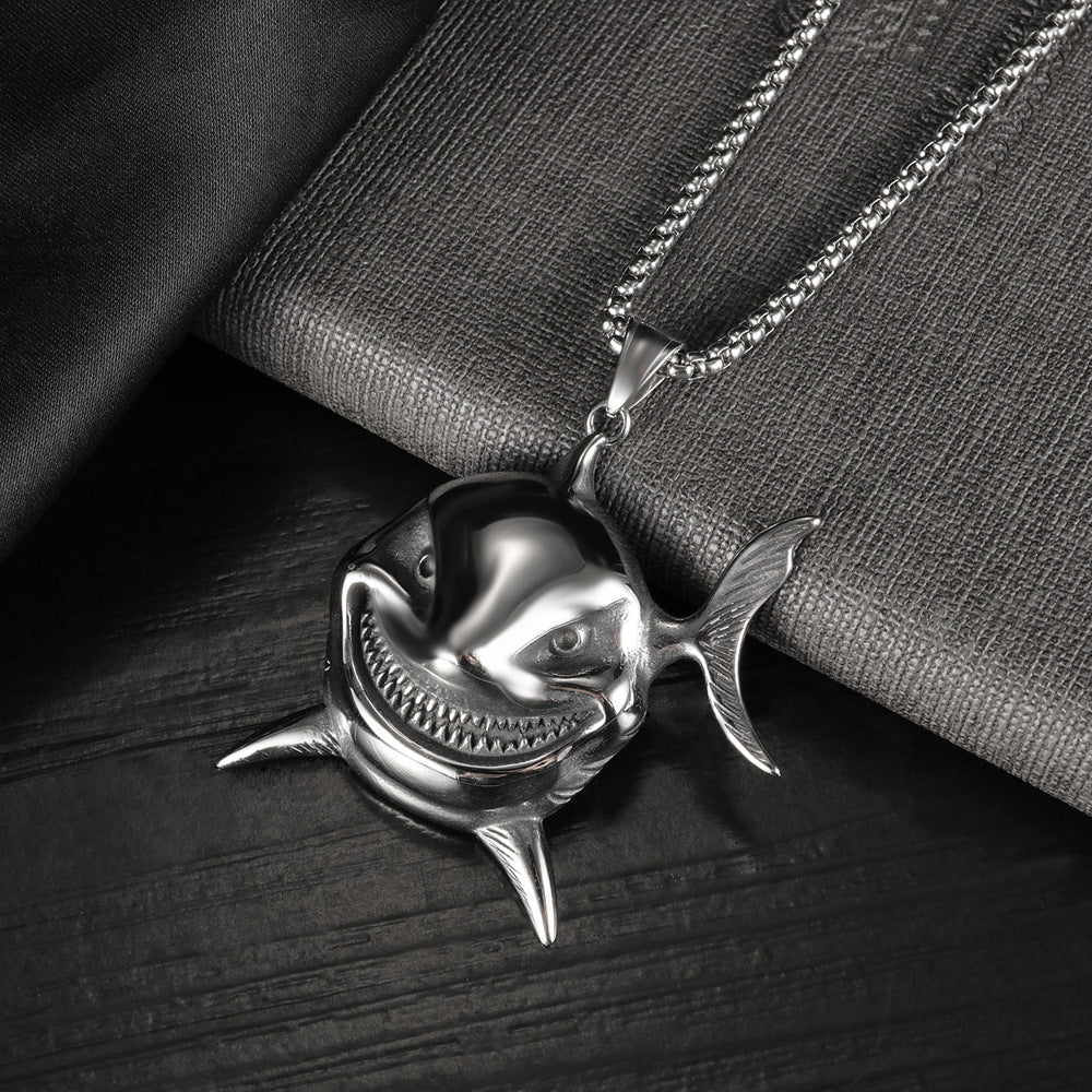 Collana Da Uomo Alla Moda Retrò, Pesce Pagliaccio, Sorriso Malvagio - soufeelit