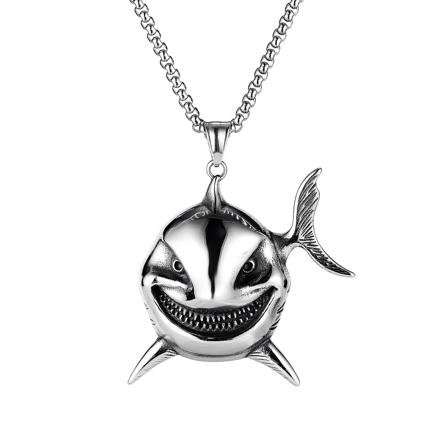 Collana Da Uomo Alla Moda Retrò, Pesce Pagliaccio, Sorriso Malvagio - soufeelit