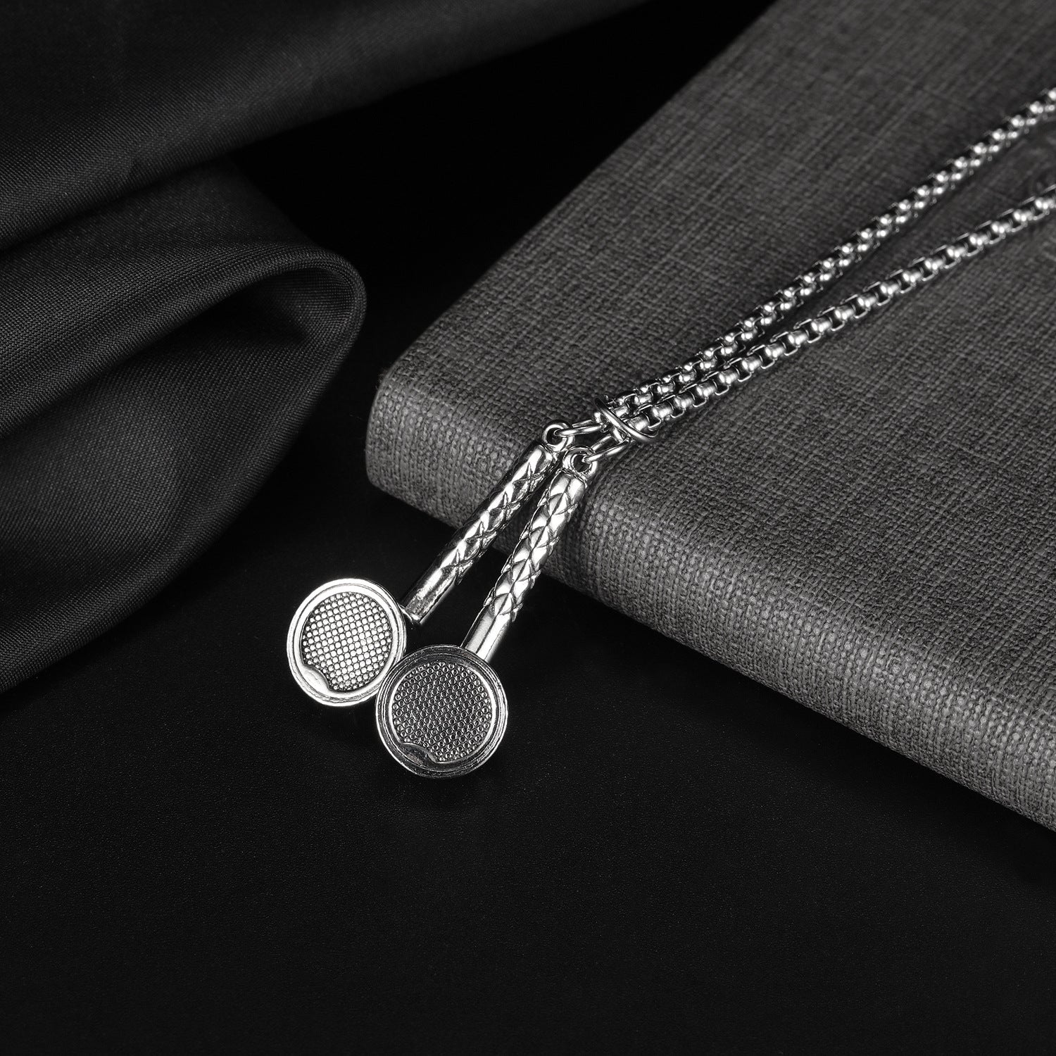 Collana Da Uomo Di Tendenza Alla Moda, Cuffie Creative, Regali Hip-hop - soufeelit