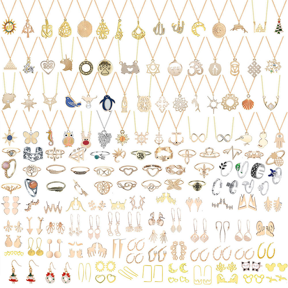 Calendario Dell'avvento Per Natale Anello Collana Orecchini Portagioie Set Natale Set Da 24 Pezzi - soufeelit
