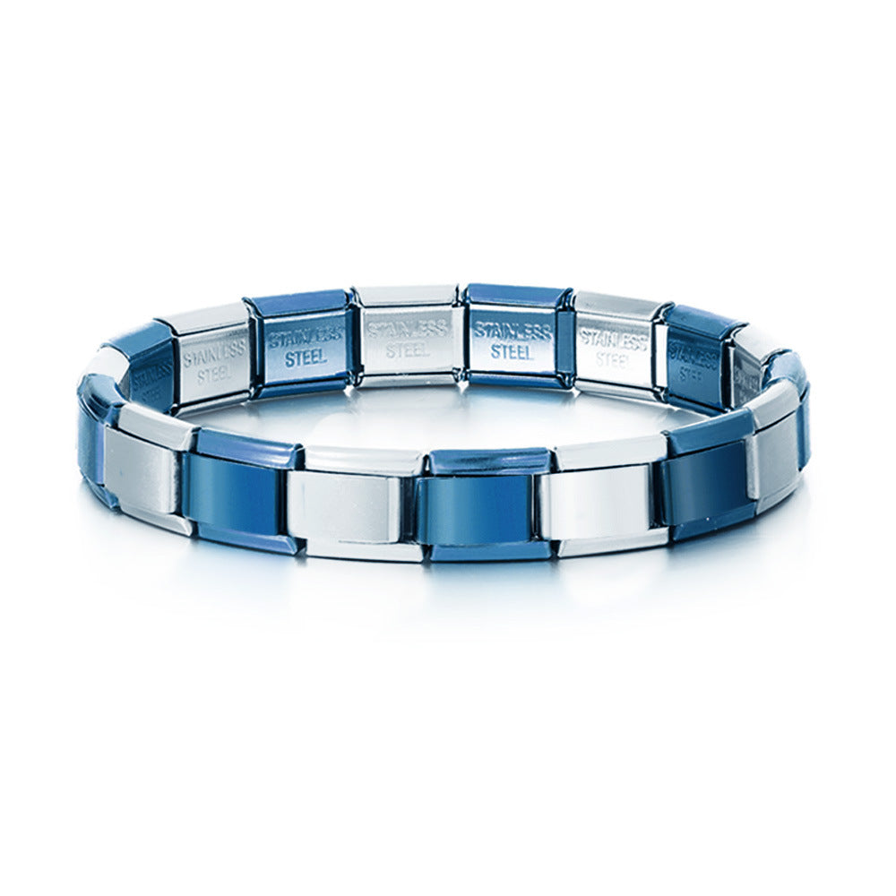 Braccialetti Con Ciondoli Italiani Vintage In Argento E Blu Bracciale Con Ciondoli Italiani Originali - soufeelit