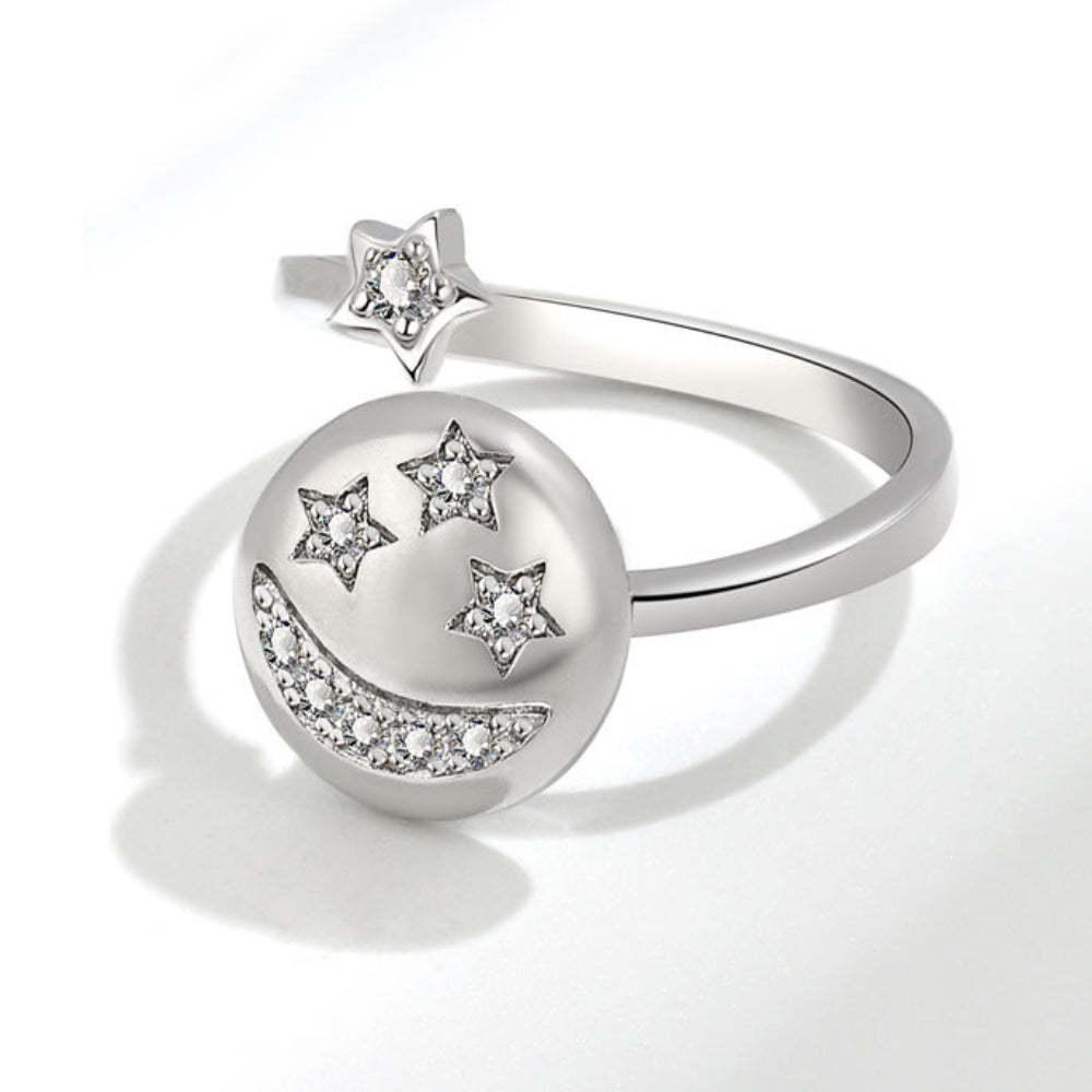 Fidget Anello Ansia Anello Spinner Aperto Regolabile Regali Di Gioielli Per Donne Ragazza - soufeelit