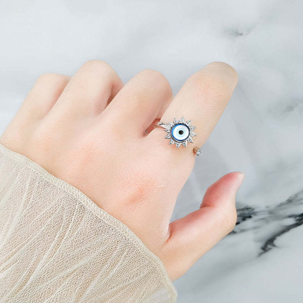Fidget Anello Ansia Anello Spinner Aperto Regolabile Regali Di Gioielli Per Donne Ragazza - soufeelit