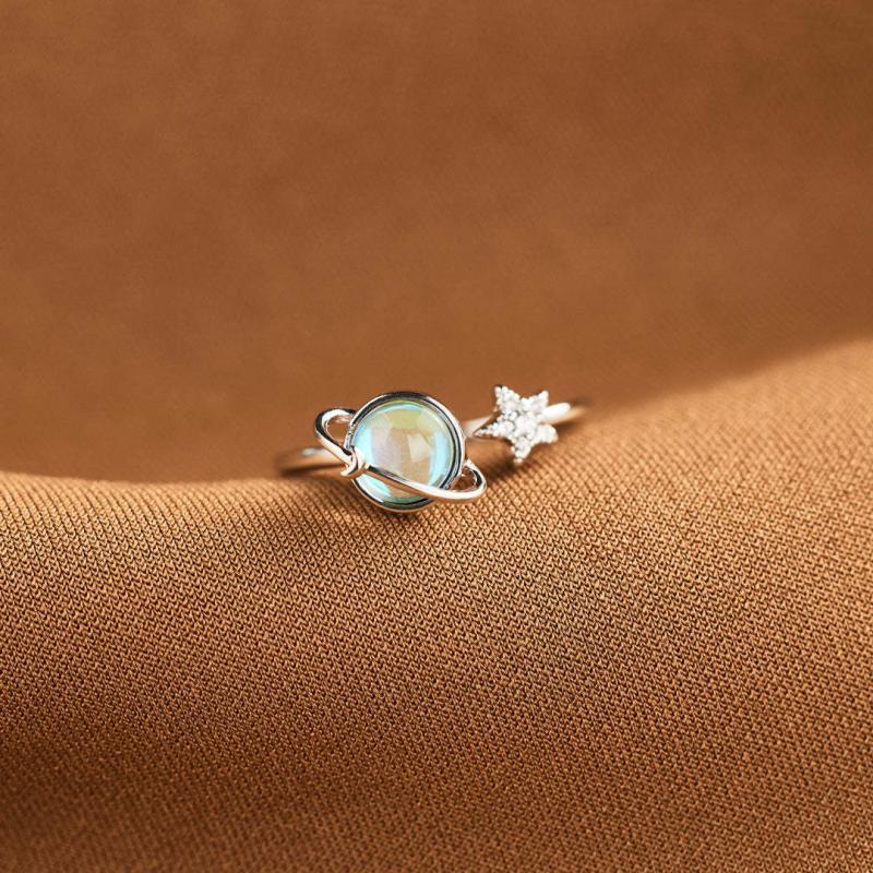 Anello Fidget Per Regali Di Gioielli Con Anello Rotante Per Sollievo Dall'ansia A Stella Regolabile Per L'ansia - soufeelit