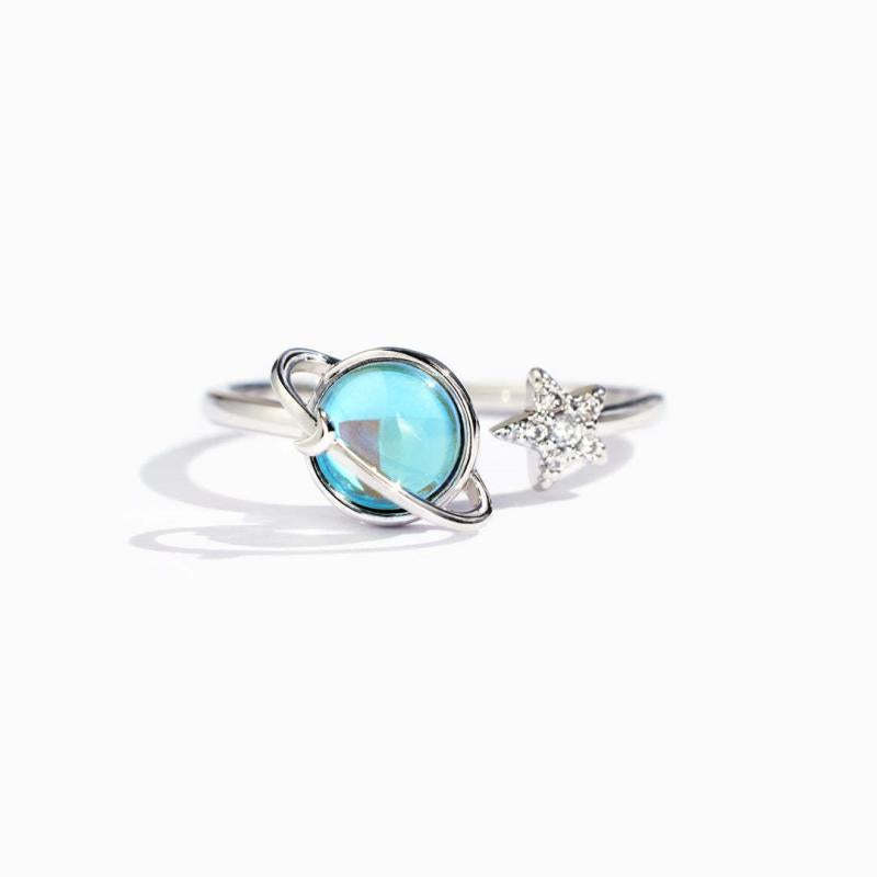Anello Fidget Per Regali Di Gioielli Con Anello Rotante Per Sollievo Dall'ansia A Stella Regolabile Per L'ansia - soufeelit