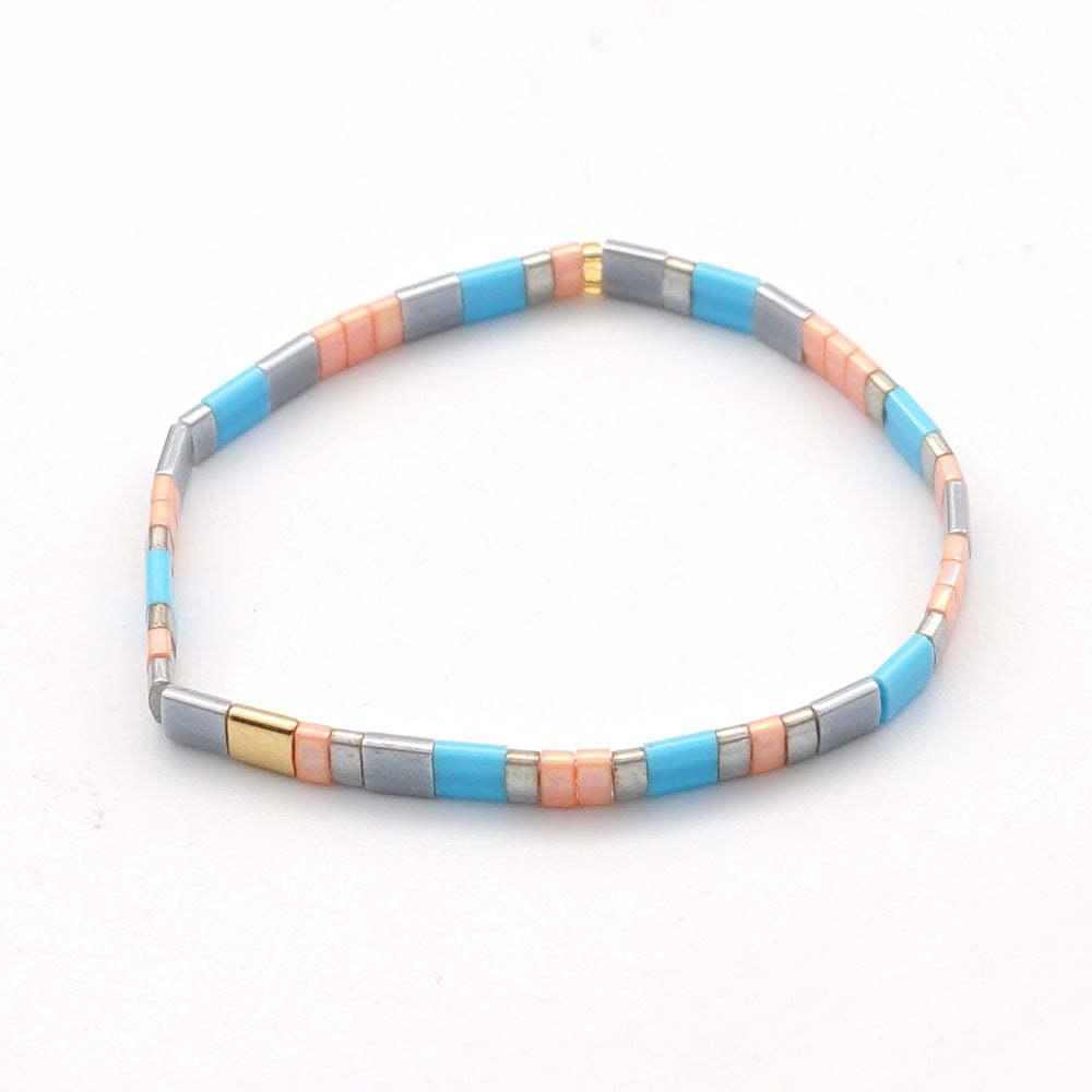 Elegante Braccialetto Con Perline Tila, Braccialetti Portafortuna, Regalo Per Le Donne - soufeelit