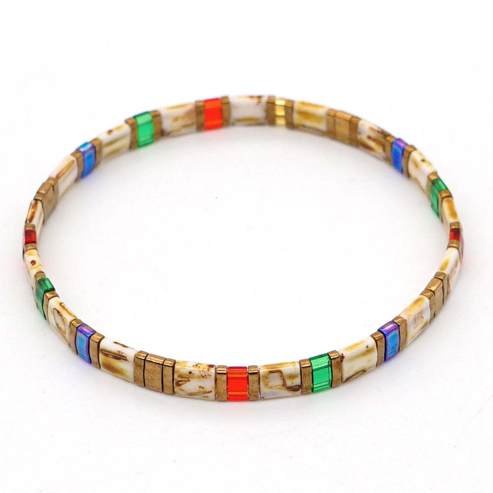 Bracciale Tila Bead Braccialetti Moda Vintage Marrone Regalo - soufeelit