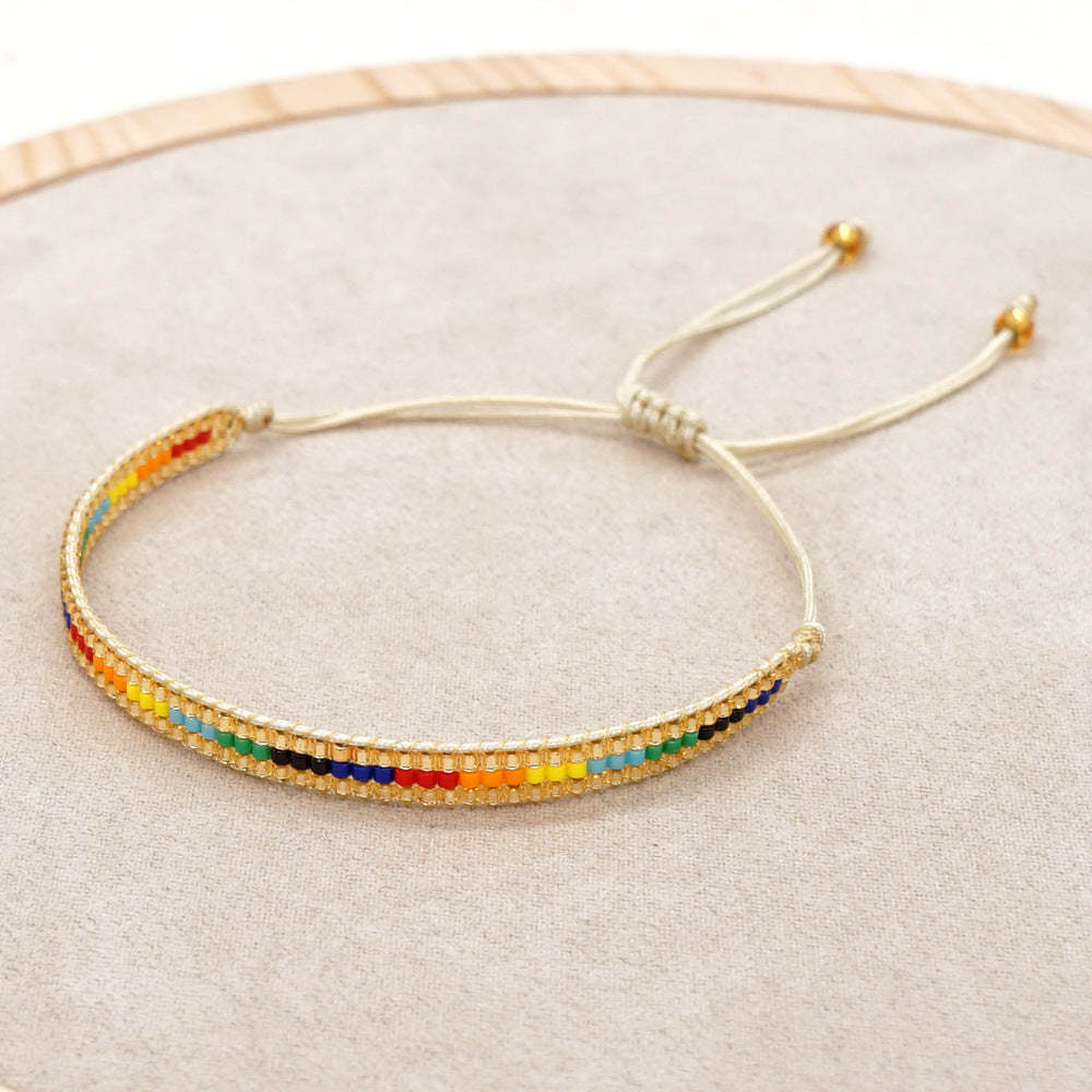 Bracciale Tila Colori Arcobaleno Regalo Artigianale Per Gli Amanti Dei Gioielli - soufeelit