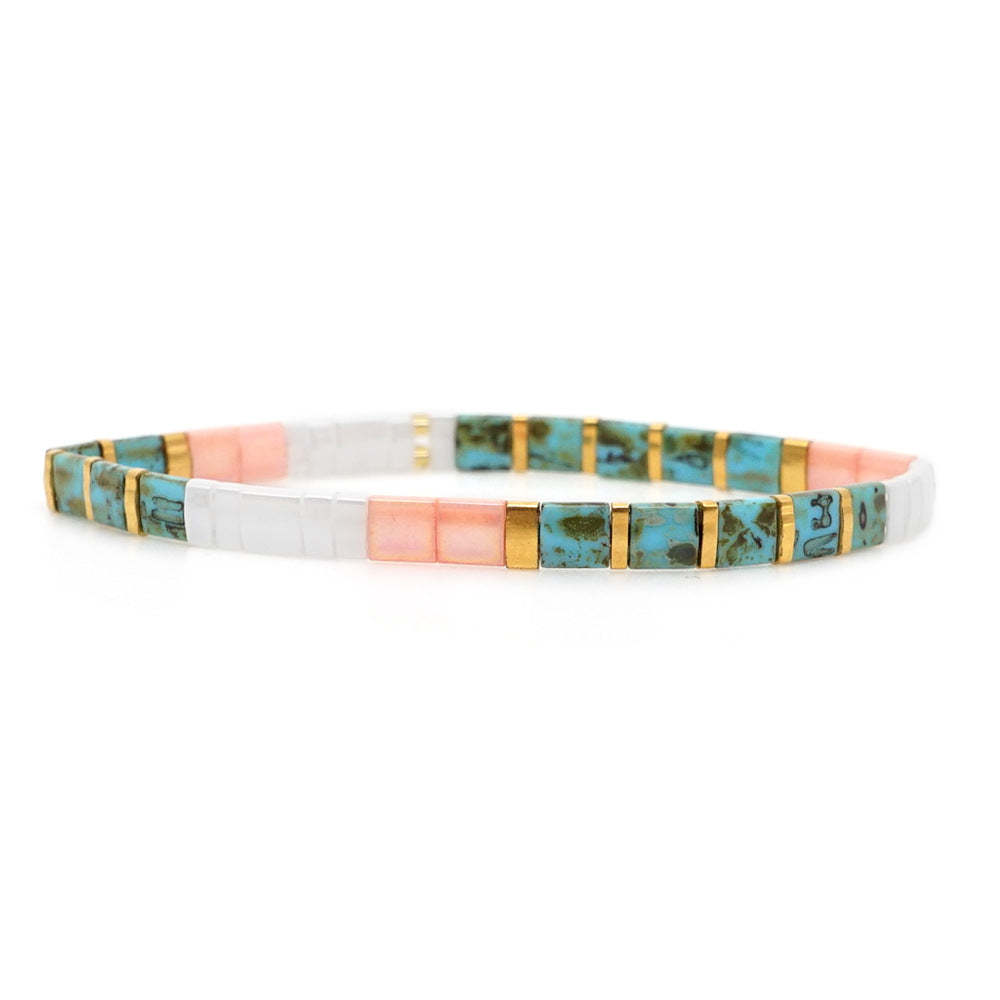 Bracciale Tila Blu, Regalo Artigianale Alla Moda Vintage Per Gli Amanti Dei Gioielli - soufeelit