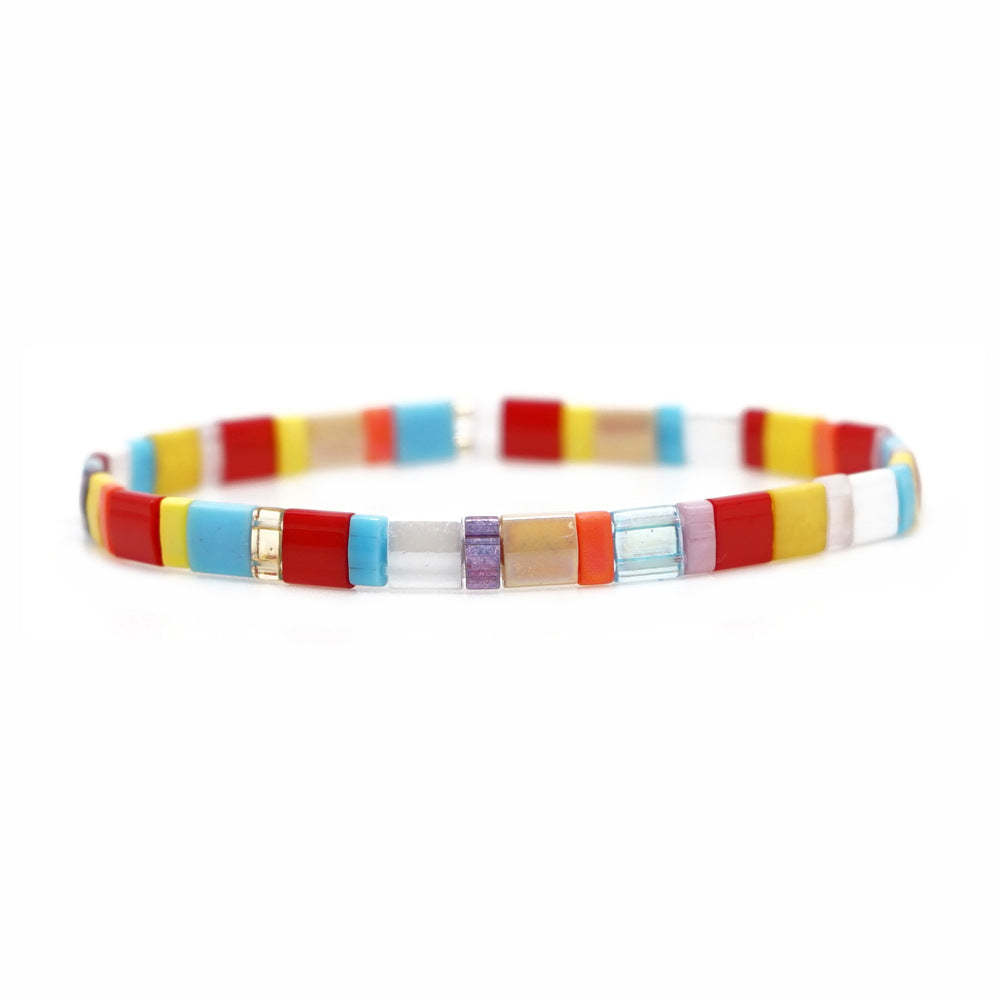Bracciale Tila Colori Arcobaleno Regalo Artigianale Per Gli Amanti Dei Gioielli - soufeelit