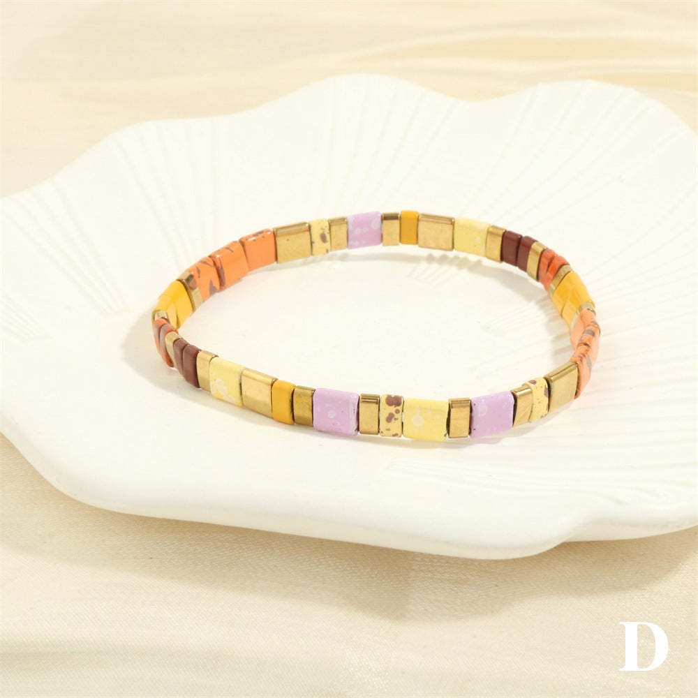 Set Di Braccialetti Con Perline Tila Bracciale Colorato Per I Tuoi Cari - soufeelit