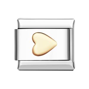 Charm Italiano Cuore D'amore Laterale Per Braccialetti Con Charm Italiani Link Composable