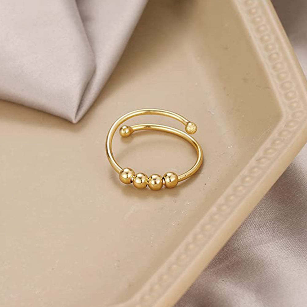 Anello Di Ansia Anello Regolabile Per Decompressione Di Sollievo Dall'ansia Regalo Di Gioielli - soufeelit