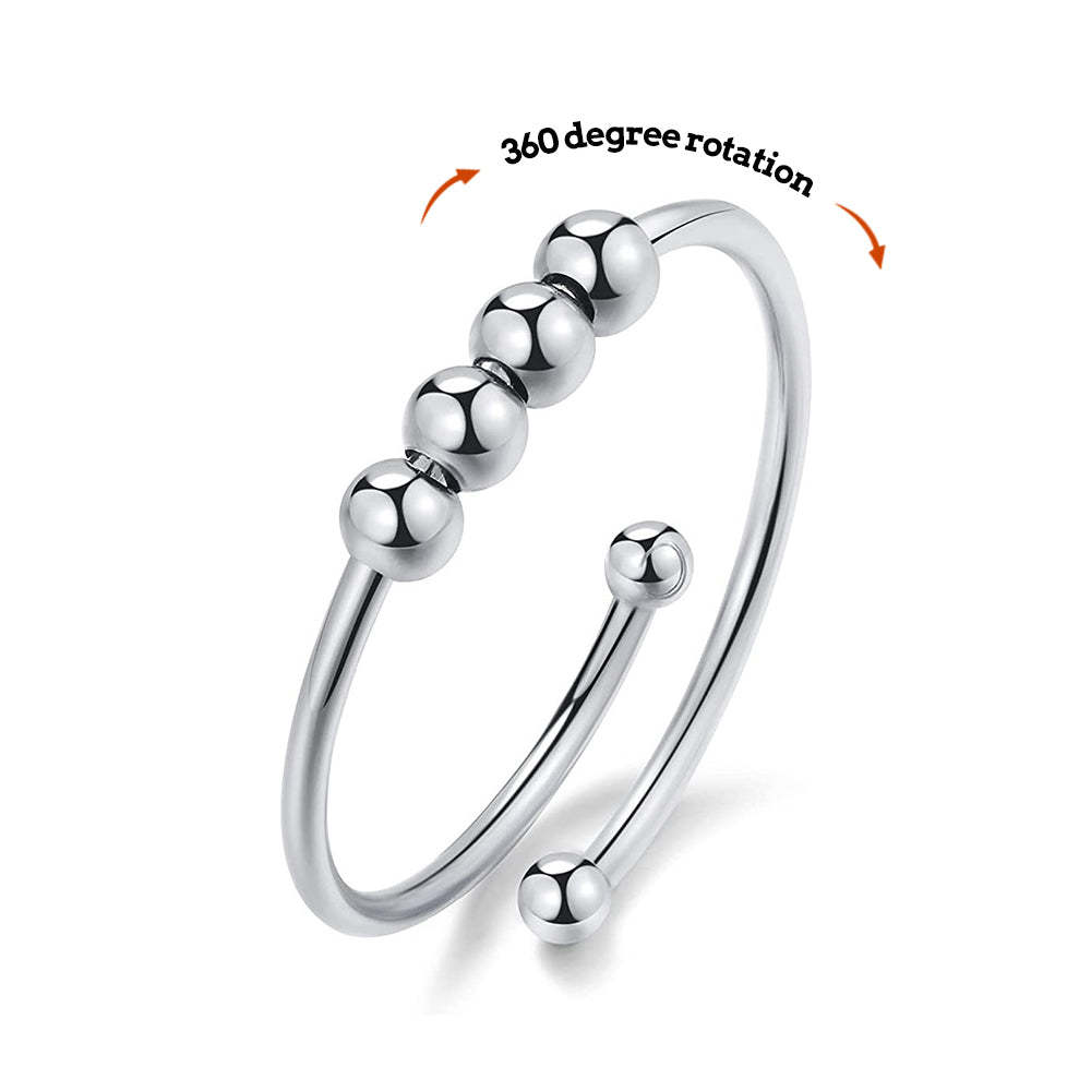Anello Di Ansia Anello Regolabile Per Decompressione Di Sollievo Dall'ansia Regalo Di Gioielli - soufeelit
