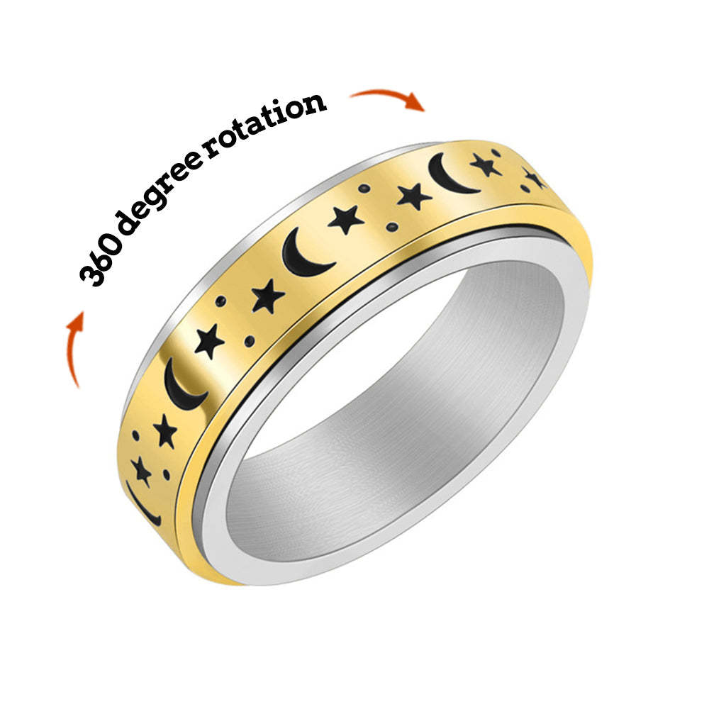 Anello Di Ansia Anello Di Decompressione Stella Lunare Di Sollievo Dall'ansia Regalo Creativo - soufeelit