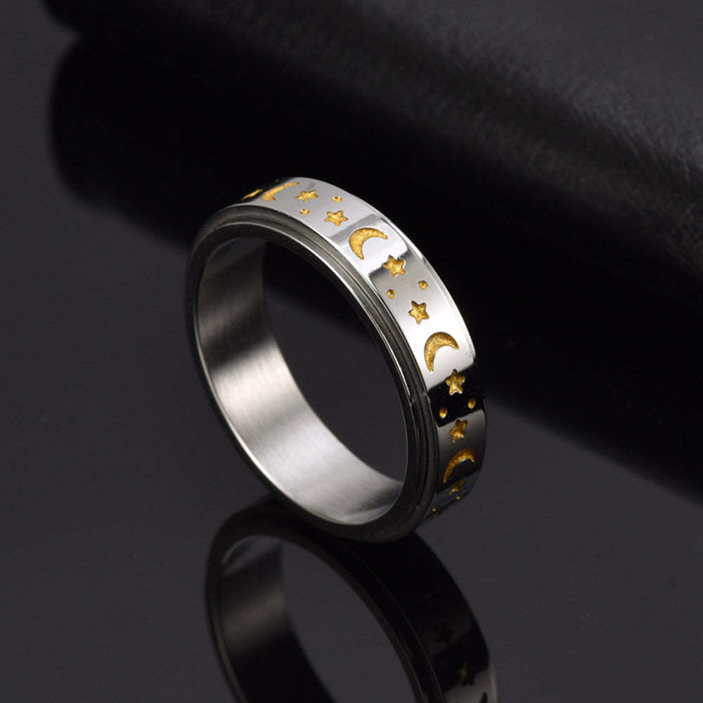 Anello Di Ansia Anello Di Decompressione Stella Lunare Di Sollievo Dall'ansia Regalo Creativo - soufeelit