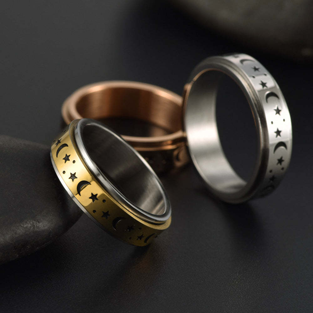 Anello Di Ansia Anello Di Decompressione Stella Lunare Di Sollievo Dall'ansia Regalo Creativo - soufeelit