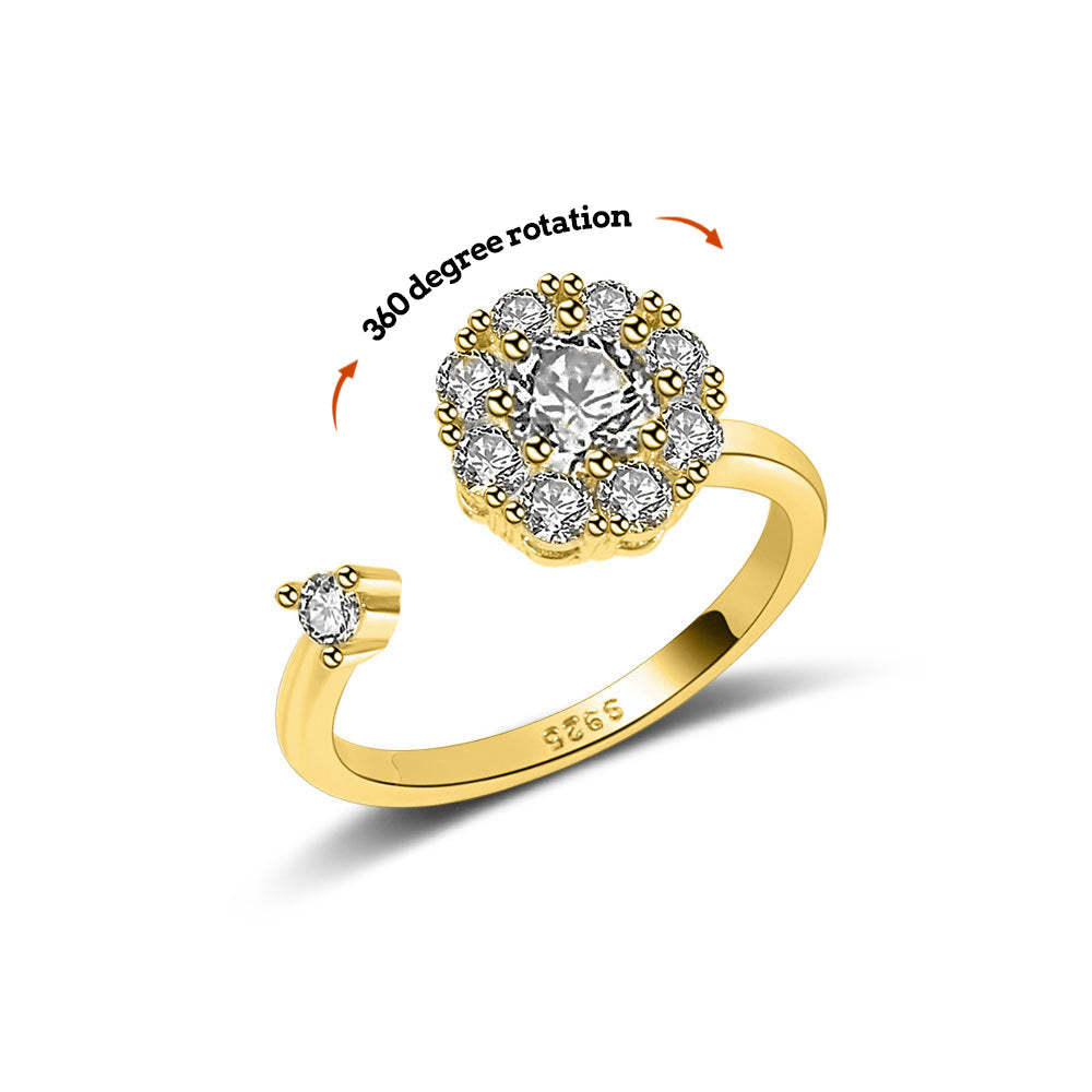 Anello Di Decompressione Anello Di Decompressione Anello In Oro Regolabile Anti-ansia - soufeelit