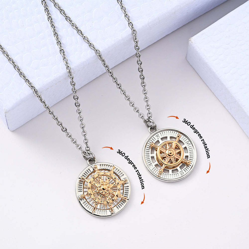 Anello Di Ansia Decompressione Anti-ansia Sollievo Anello Regolabile Collana Set Regalo Di Gioielli - soufeelit