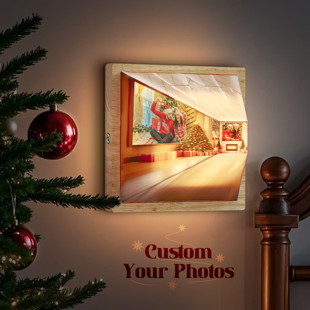 Luce Notturna 3d Per Visione A Occhio Nudo Personalizza Le Tue Foto La Cornice Magica Si Trasforma Da 2d A 3d Regalo Di Natale Leggero - soufeelit