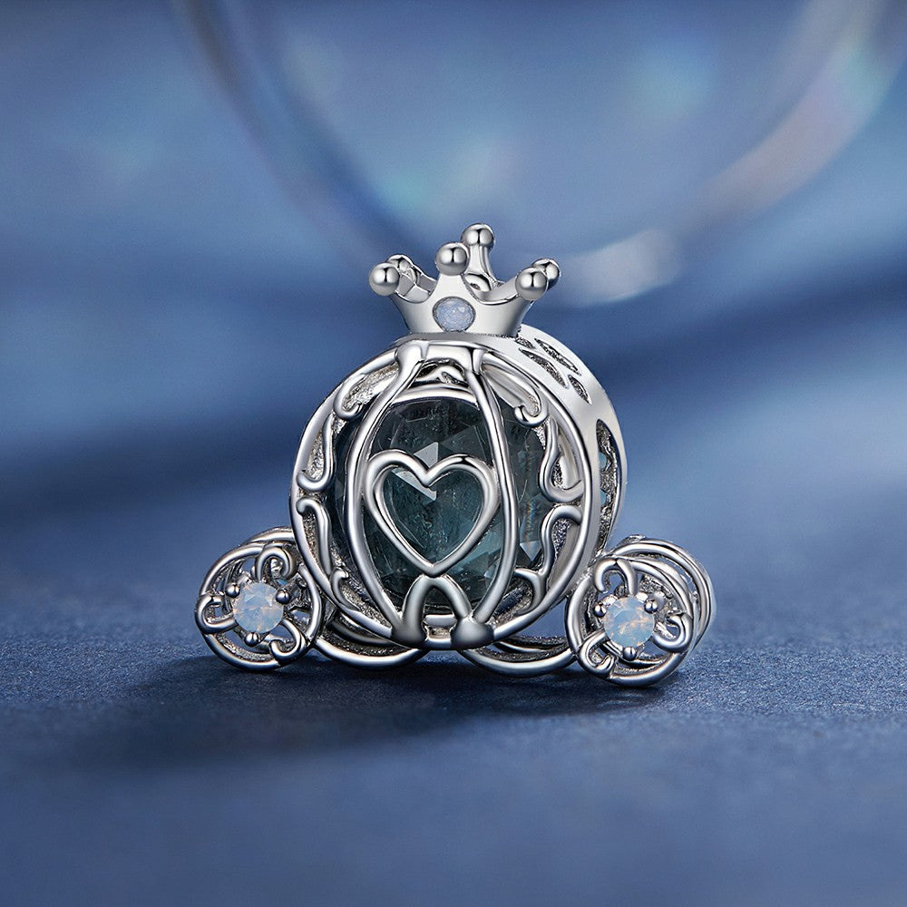 exquisite pumpkin cart charm 925 sterling silver xs1983