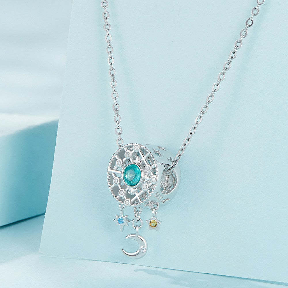 Ciondolo acchiappasogni stellato in argento sterling 925 xs1993