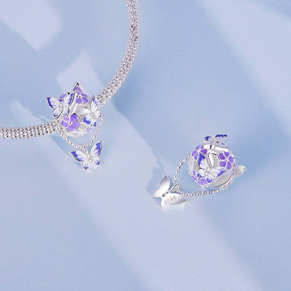 ciondolo con nappa a farfalla in argento sterling 925 xs2006