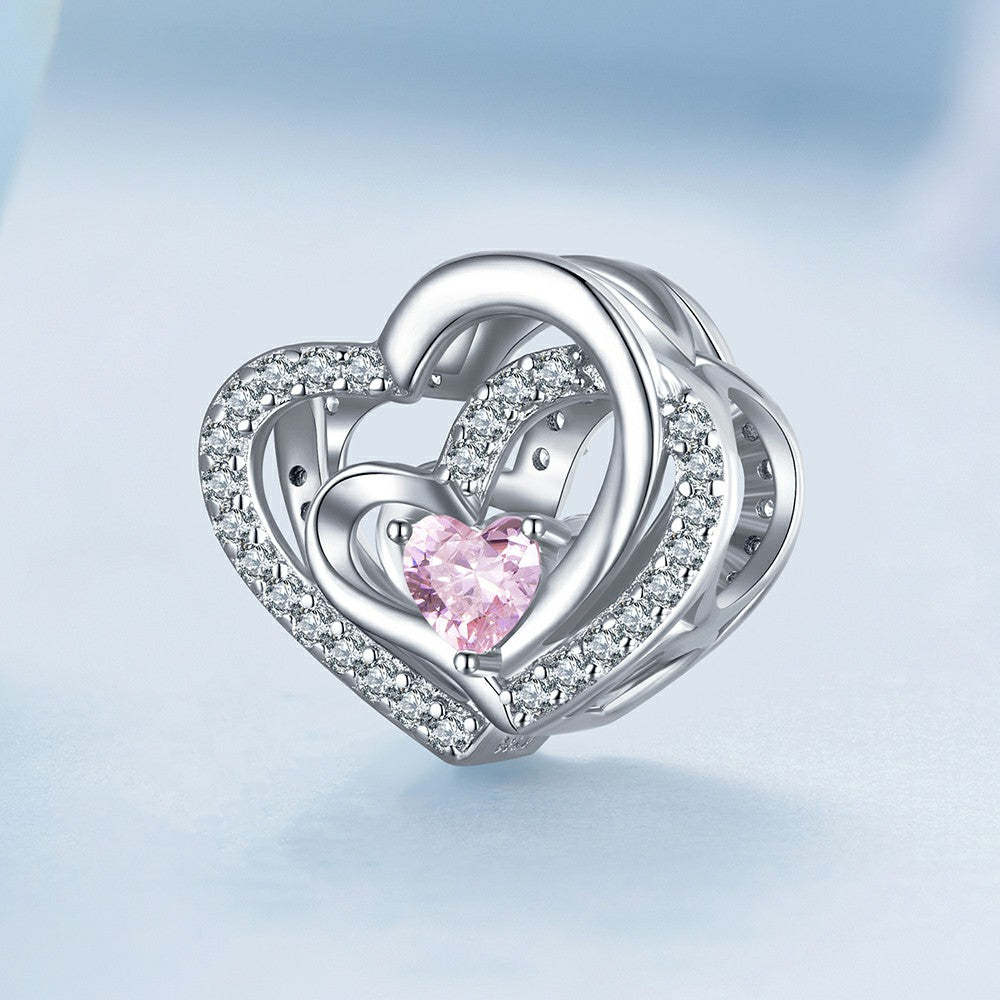 ciondolo cuore a cuore argento sterling 925 xs2012