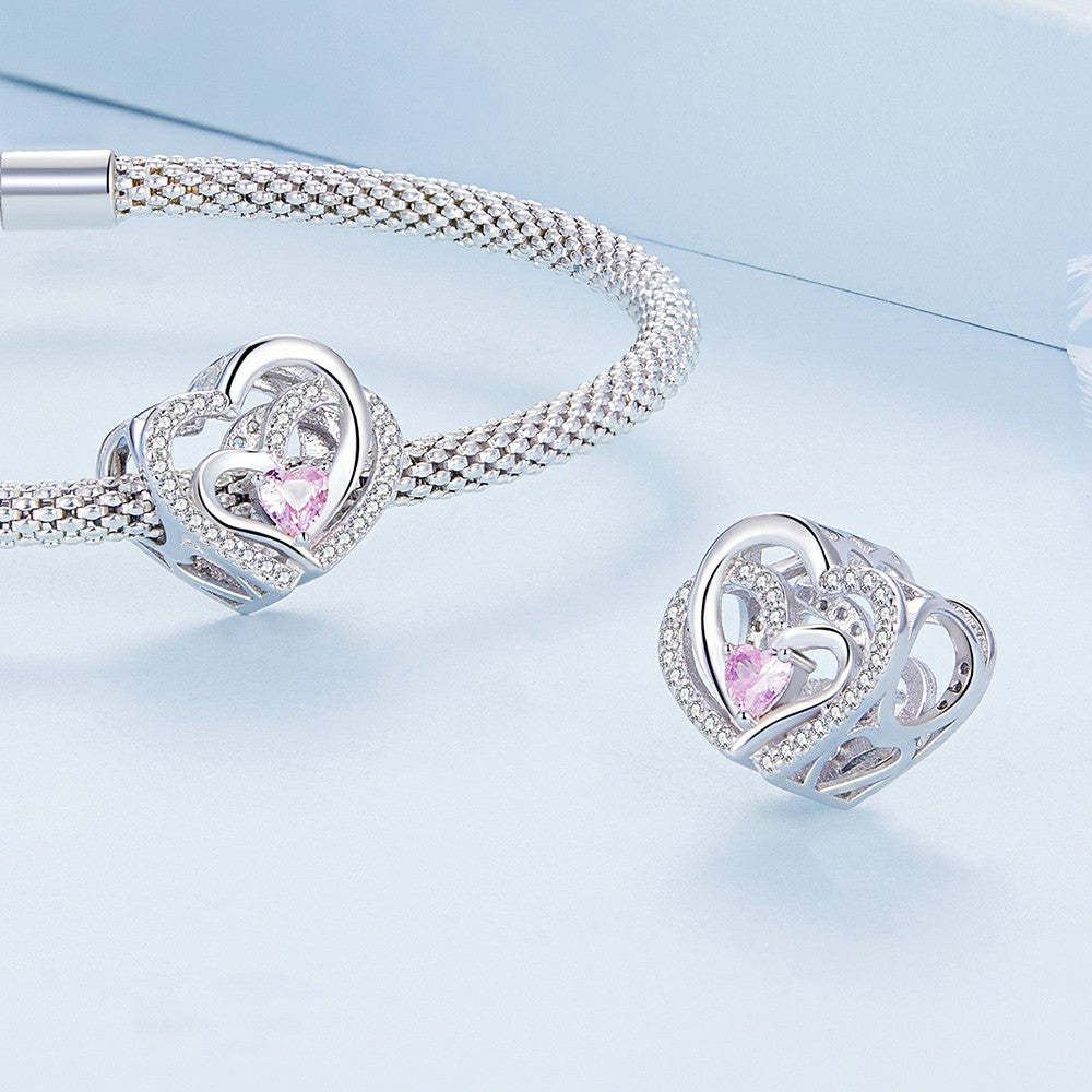ciondolo cuore a cuore argento sterling 925 xs2012