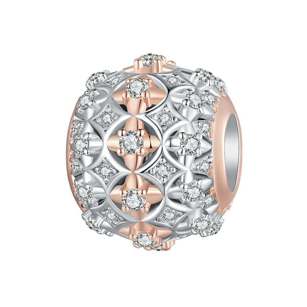 Ciondolo colori autunnali in oro rosa e argento sterling 925 xs2022