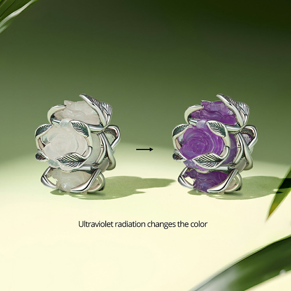 Ciondolo rose con scolorimento della temperatura in argento sterling 925 xs2025