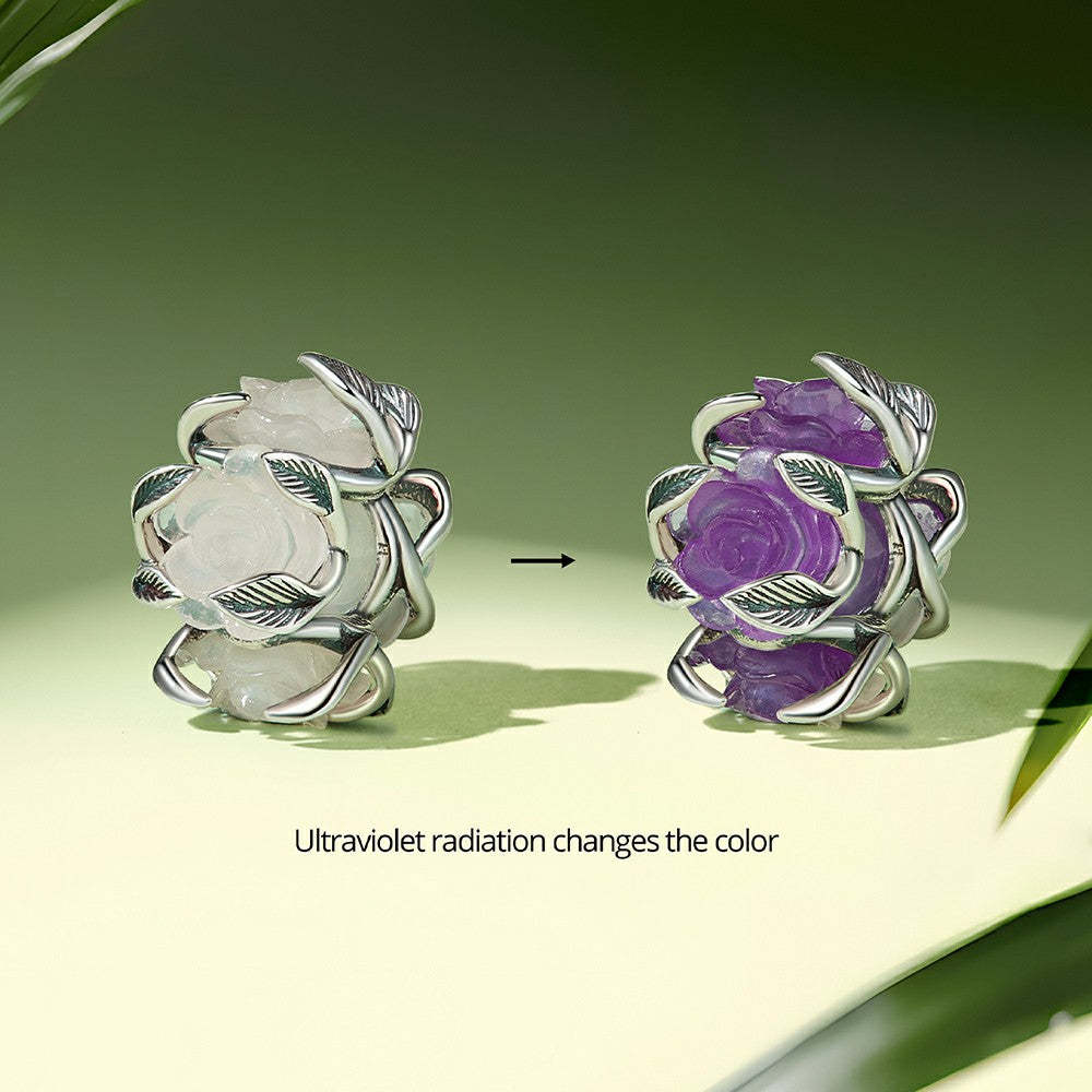 Ciondolo rose con scolorimento della temperatura in argento sterling 925 xs2025