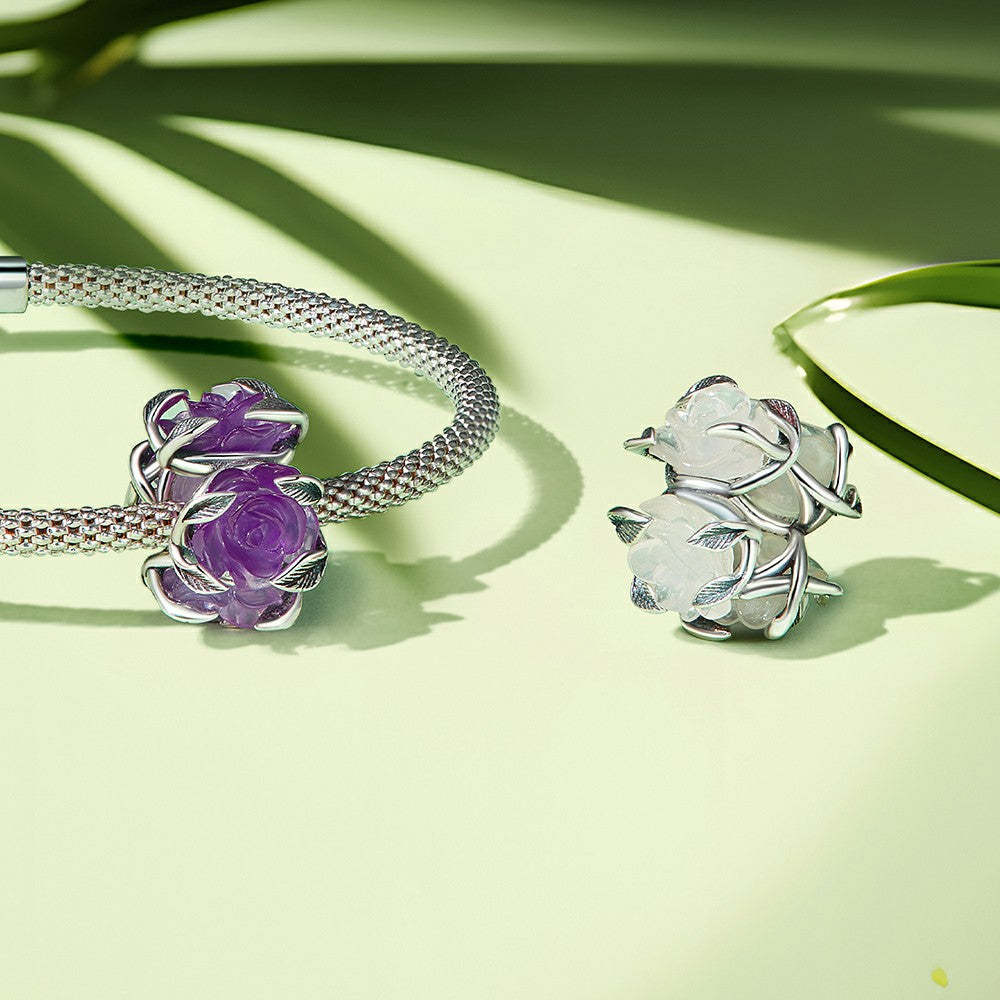Ciondolo rose con scolorimento della temperatura in argento sterling 925 xs2025