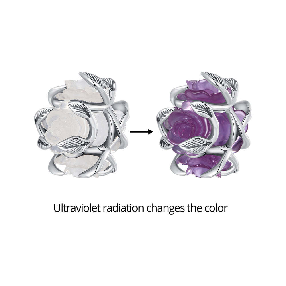 Ciondolo rose con scolorimento della temperatura in argento sterling 925 xs2025