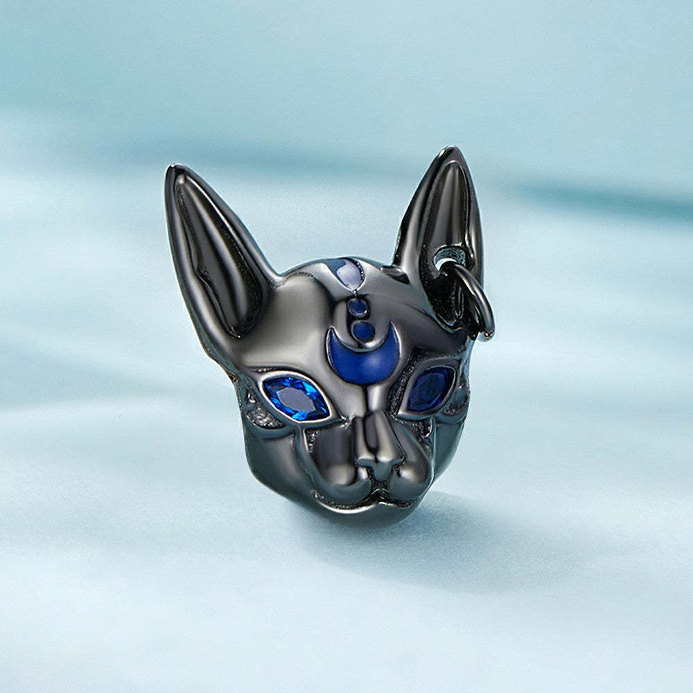 Ciondolo dio gatto egiziano in argento sterling 925 xs2027
