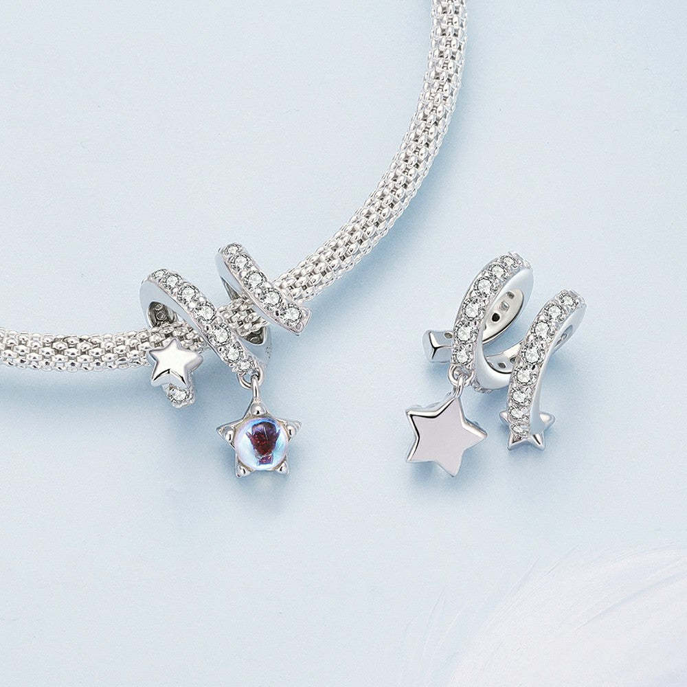 ciondolo pioggia di meteoriti argento sterling 925 xs2051