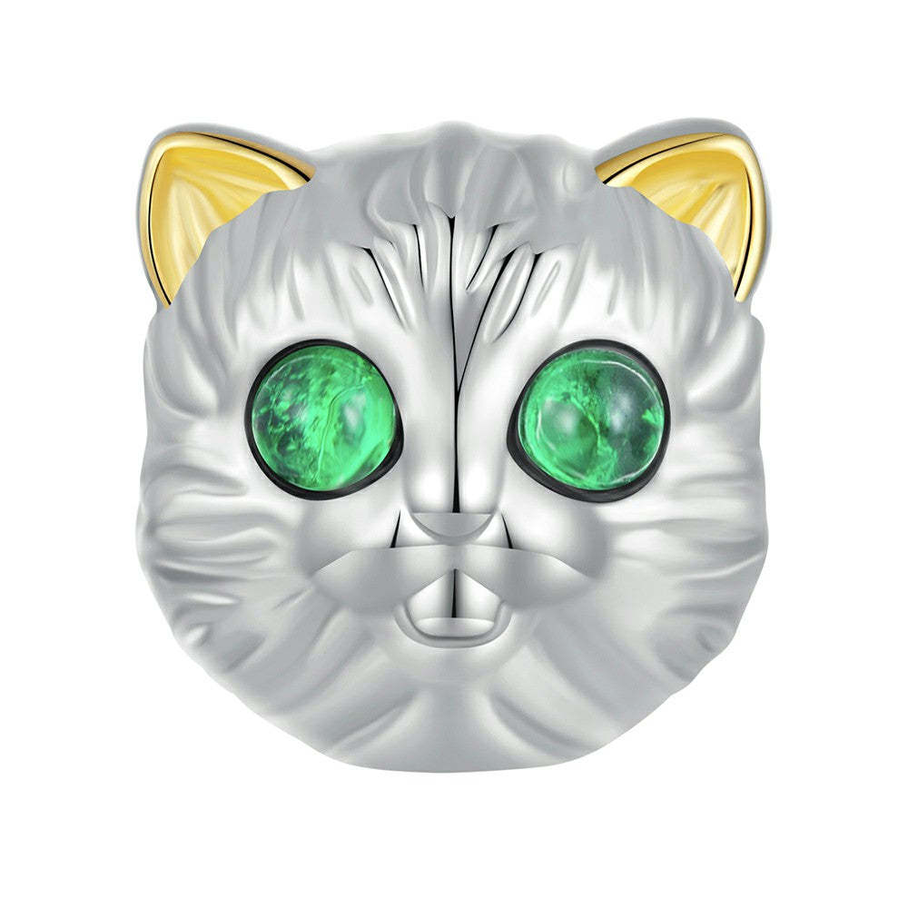 squisito ciondolo a forma di gatto, regali in argento sterling 925 per gli amanti degli animali domestici xs2070