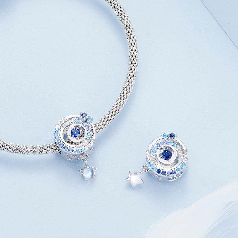 ciondolo blu interstellare in argento sterling 925 xs2106