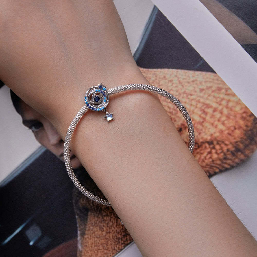 ciondolo blu interstellare in argento sterling 925 xs2106