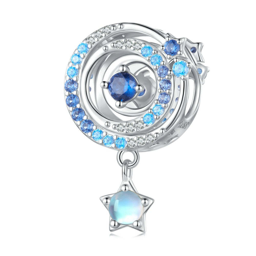ciondolo blu interstellare in argento sterling 925 xs2106