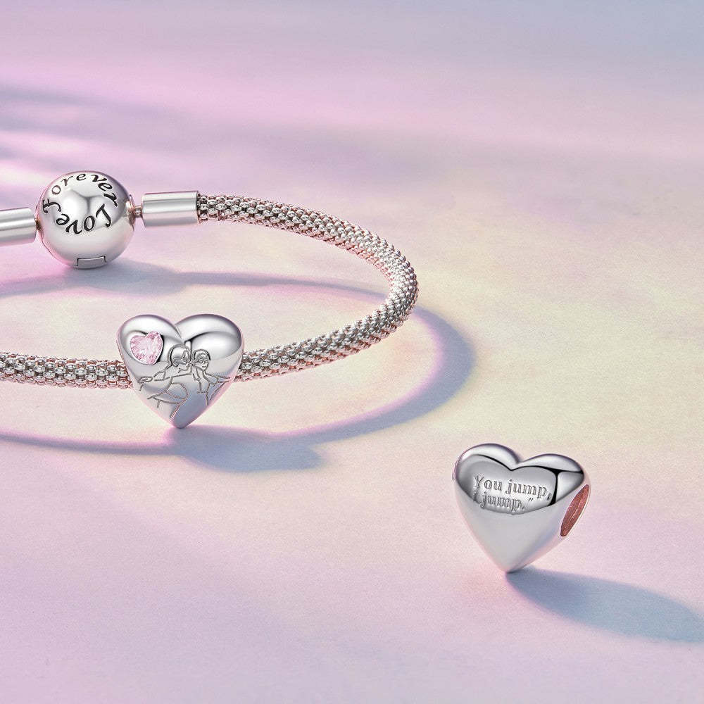 ciondolo vita e morte insieme con zircone rosa in argento sterling 925 xs2108